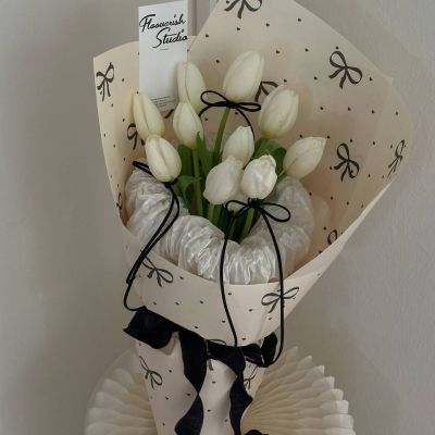 black ballet style tulip